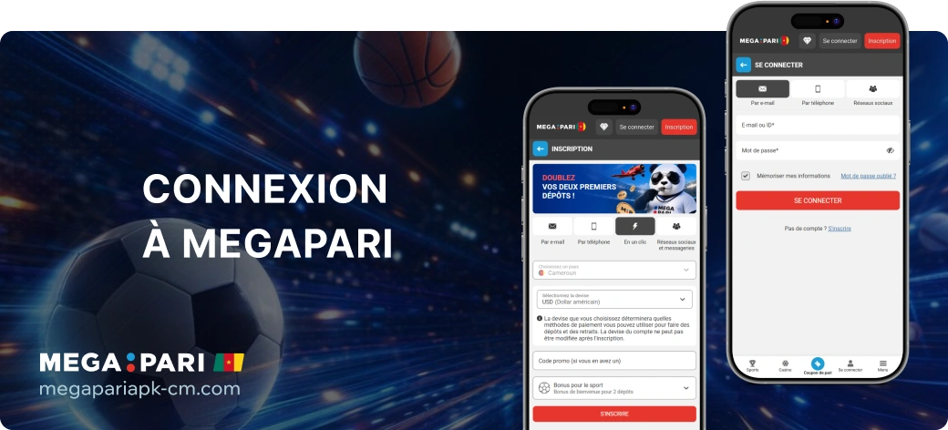 Connexion à Megapari - Megapari Cameroun