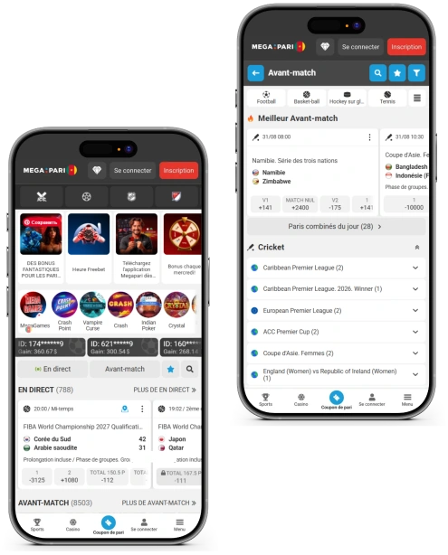 Megapari Cameroun : paris sportifs et casino en ligne